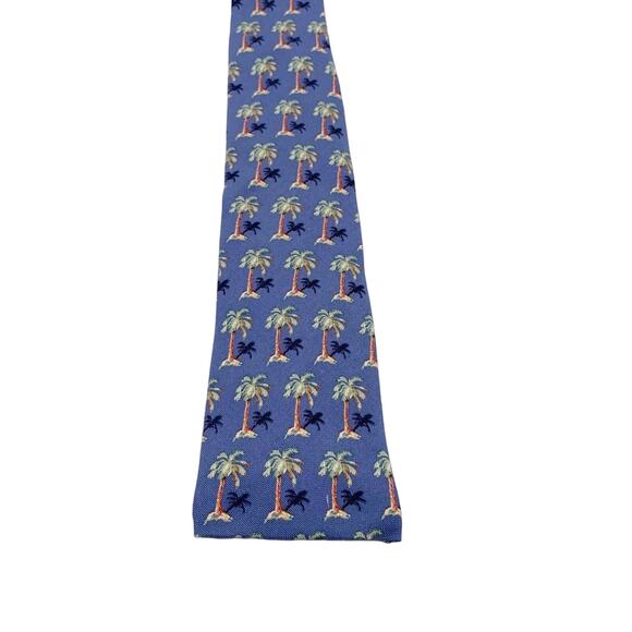 Tommy Bahama 'Relax' Palm Tree Print Square Tie - Picture 1 of 7